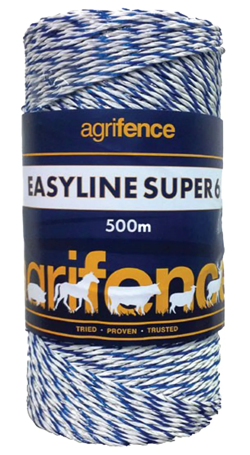 Agrifence Easyline SUPER 6 White Polywire